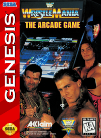 WWF WrestleMania: The Arcade Game PAL Sega Mega Drive PAL box art